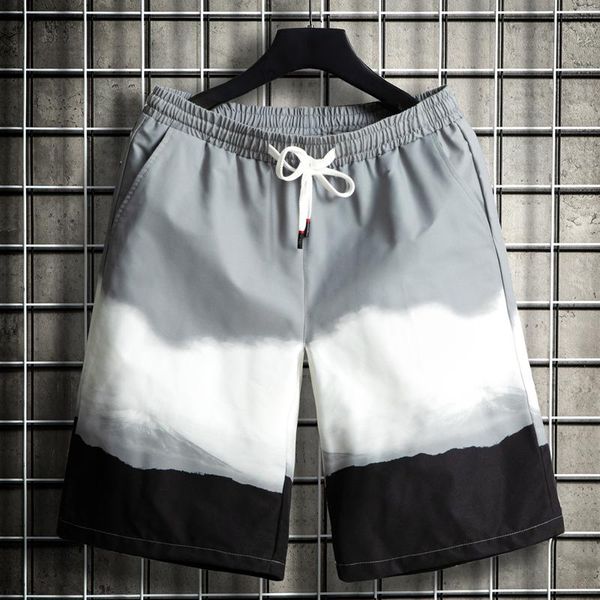 

men's shorts plus size m-6xl summer men casual beach short pants gym athletic running male jogger bermuda masculina, White;black