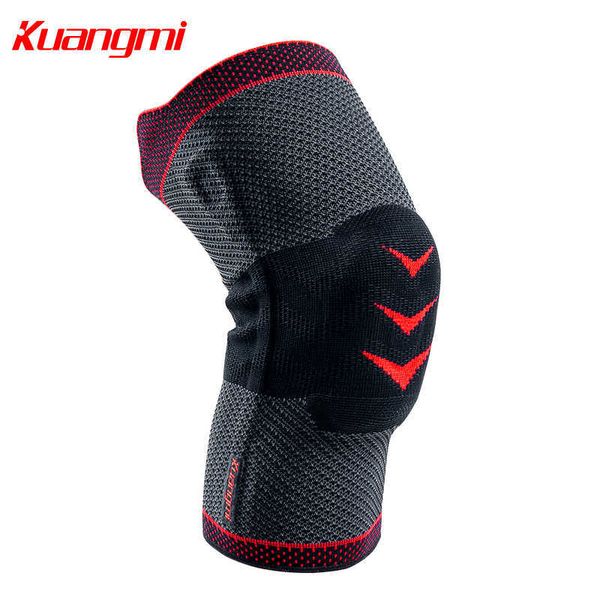 Kuangmi 1 PC Proteggi la rotula per comprimere le ginocchiere Sport caldo ginocchiera Protettore pallacanestro Pallavolo Ringraziamento Q0913