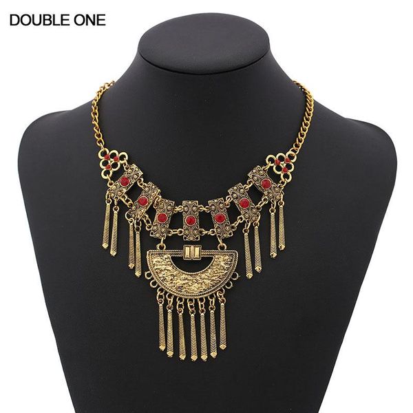 

pendant necklaces bohemian women statement maxi necklace fine jewelry ethnic boho choker vintage collares, Silver