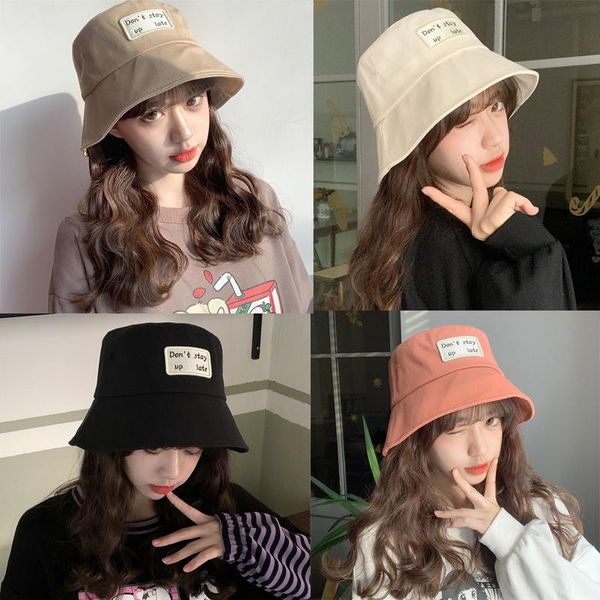 

wide brim hats k142 summer panamanian women balaclava 2021 ladies bucket hat basin fashion all-match face cap sun visor travel, Blue;gray