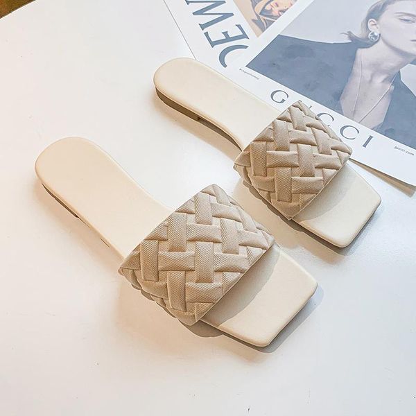 

slippers 2021 ladies light comfortable in summer women flip flop open toe beach shoes women's sandals claquette femme, Black