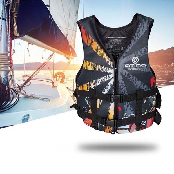 

life vest & buoy fashion snorkeling jacket neoprene rubber swimwear swimming boating skiing driving ski floating