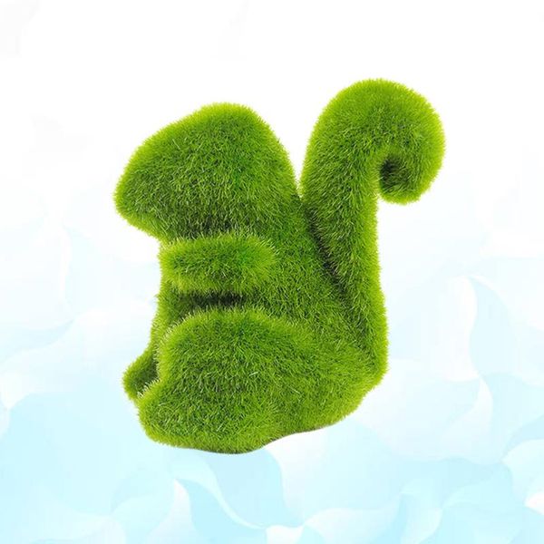 

decorative flowers & wreaths simulation moss plants green grass flocking interior decoration garden plant diy micro landscape fake (squirre