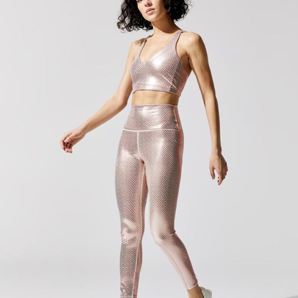 

yoga outfit 2021 bright pink sets women gym clothes sportswear workout leggings set sport for woman active wear fitness suit