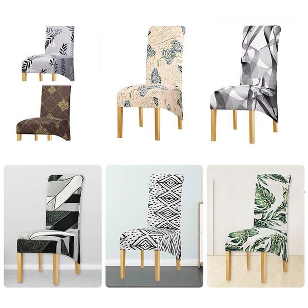 

chair covers 1/2/4/6 printed high elastic cover beautiful home detachable living room decoration xl size seat