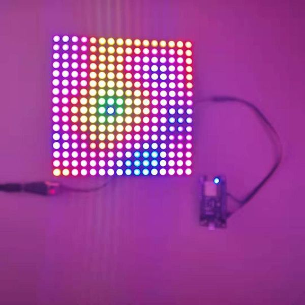 

strips diy gyverlamp kit 16x16 matrix ws2812b 5v rgb smd digital flexible 8x32 256 pixels panel fpcb with arduino