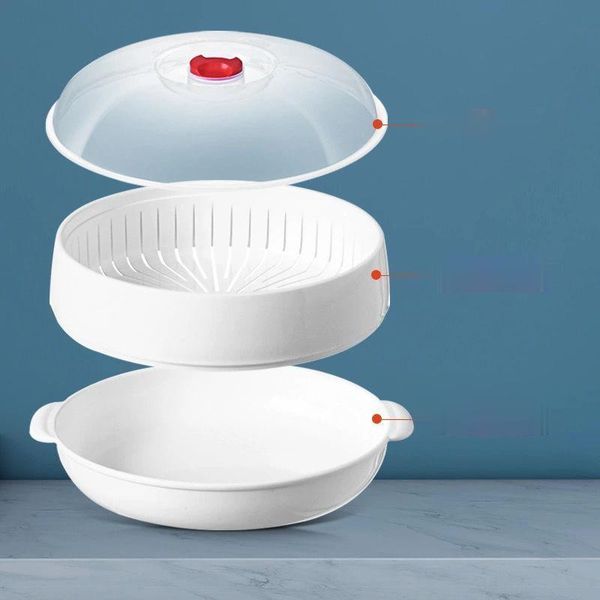 

wonderlife special steamer for microwave oven steamed buns and dumpling steaming box square can add water dinnerware sets