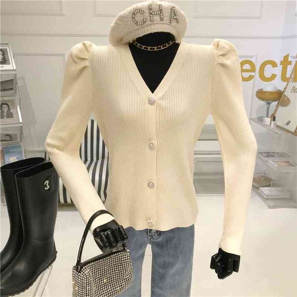 

coat non-knit niche design female cardigan 2021 temperament bubble top, Tan;black