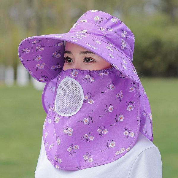 

wide brim hats summer for women sun hat with breathable suncreen outdoor bicycling beach cap visor female wholesale, Blue;gray