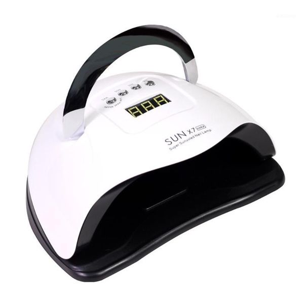 

max uv led lamp for manicure nail lamps dryer curing gel varnish tools with sensor lcd display dryers1