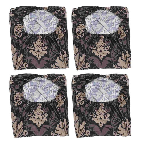 

chair covers 4pcs practical gift back decors (coffee)
