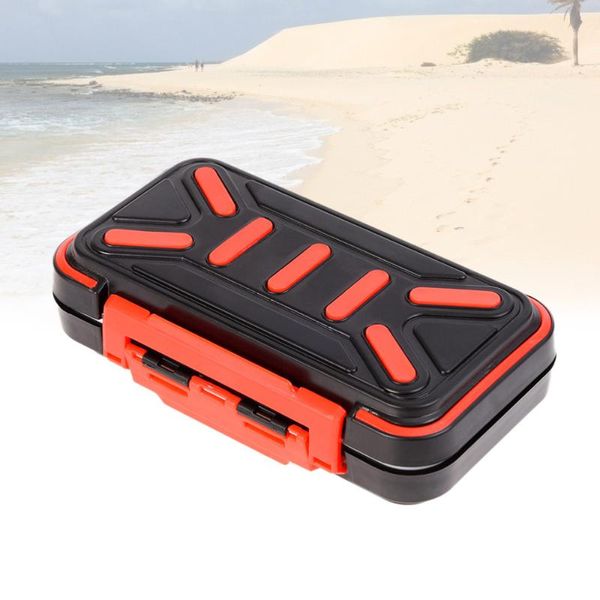 

portable fishing tool tackle box and impact resistant bait (black) accessories