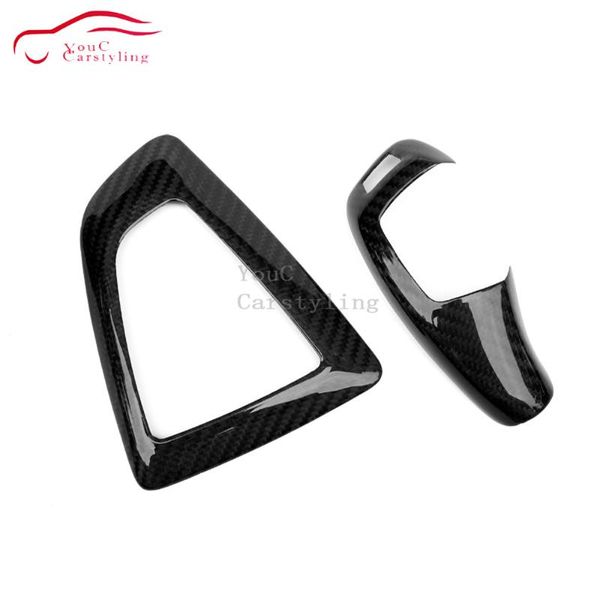 

shift knob carbon fiber interior accessories gear cover trim for model rhd 1 to 7 series x1 x3 x4 x5 x6