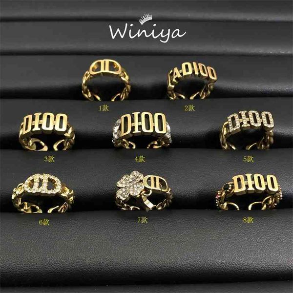 

special offer 75% off outlet online family new brass letter ring, Silver