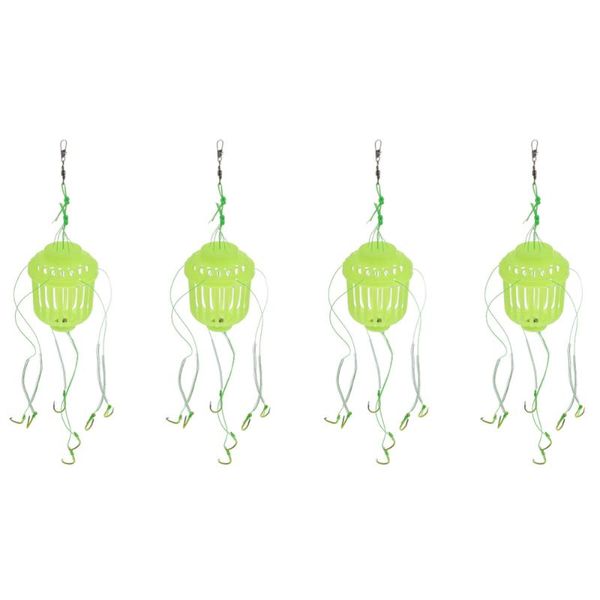 

pcs luminous trap fishing hooks baits practical lure