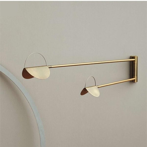 

nordic led lines wall light modern creativity rotate the lamp head bedroom bedside industrial decor lighting mirror