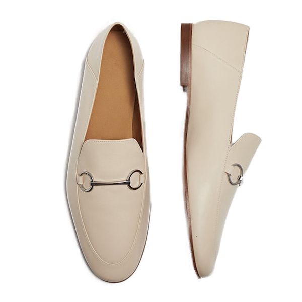 

dress shoes withered women's english-style office shoes lady simple solid sheepskin genuine soft lok moccasins for women fmjy, Black