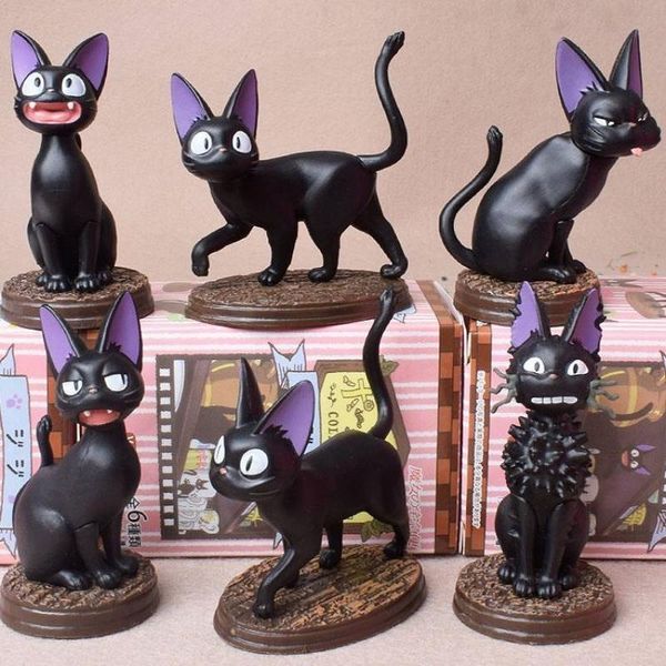 

miyazaki hayao black cat jiji hand-made witch house emergency kiki blind box car mounted doll model
