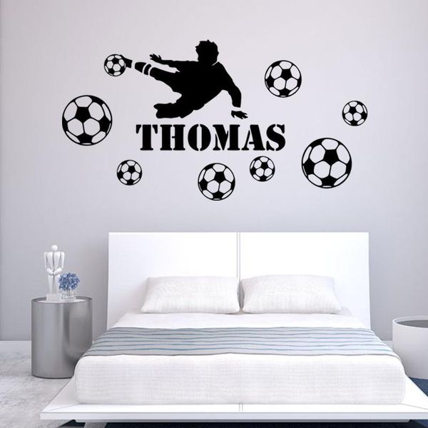 

wall stickers sports football morden soccer wallpaper self adhesive film home decoration accessories room teenager