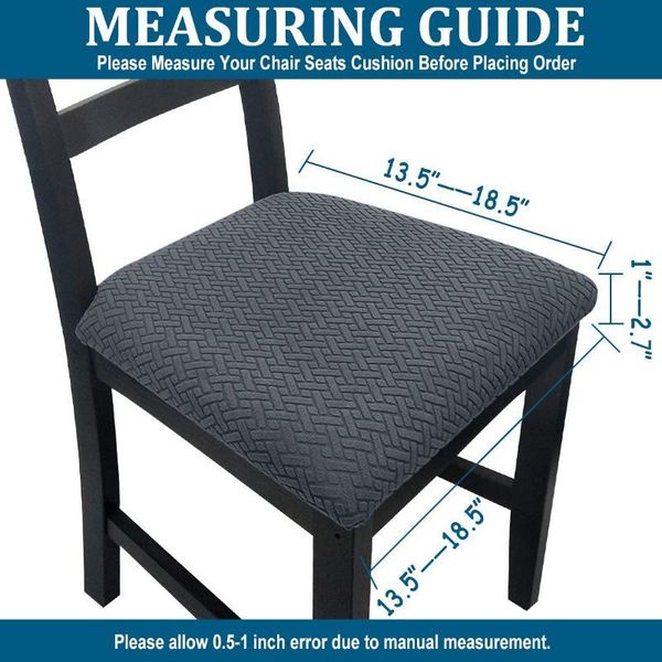 

chair covers polyester jacquard dining seat cover removable solid color stretch cushion slipcover for el kitchen chairs