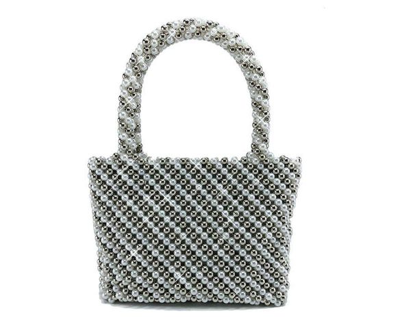 

pearl beads, handheld women's hand bag, mobile phone foundation box, storage bag