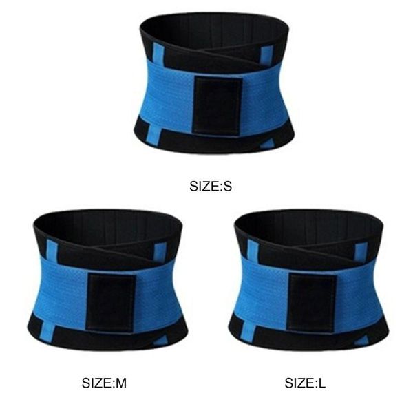 

sport waist trainer slimming fajas sweat belt body shaper adjustable warming support, Black;gray