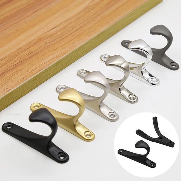 

metal hook wall clothes hanger towel rack with screw bathroom sundries organizer household porduct hooks & rails