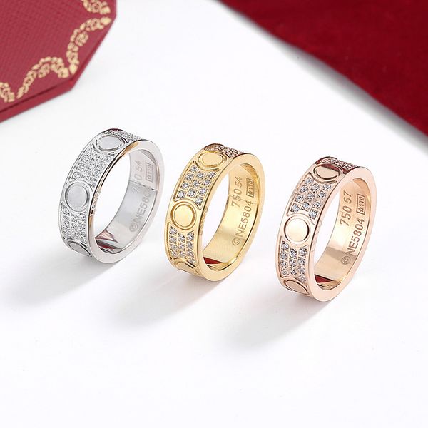 

ring tsg. kajia love series sky star women's wide version three row diamond screw couple, Silver