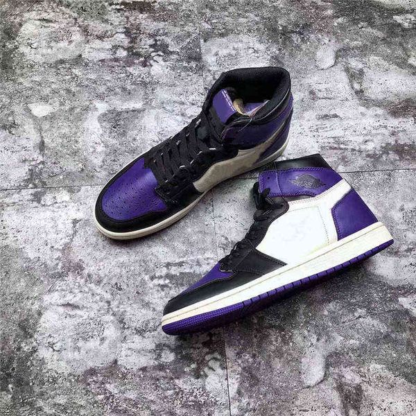 

c080520 authentic 1 court purple pine green man woman athletic shoes black 575441-501 575441-302 sports sneakers with box