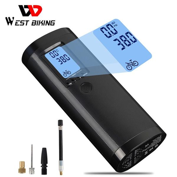 

bike pumps west biking electric inflator car air pressure bicycle pump rechargeable cycling tire mtb road