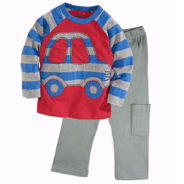 

taxi baby boys clothes suits 2 3 4 5 6 7 year 100% cotton children sport suits toddler clothing sets t-shirts pants outfits 210413, White