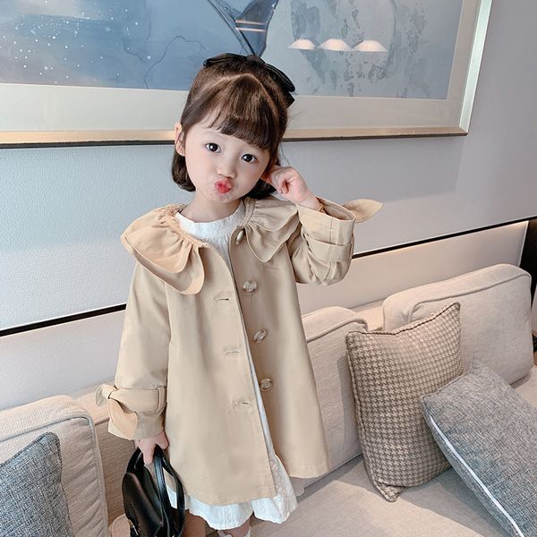 

sweet girls babys windbreaker coat jacket outwear 2021 spring autumn buttons cardigan childrens clothing, Camo