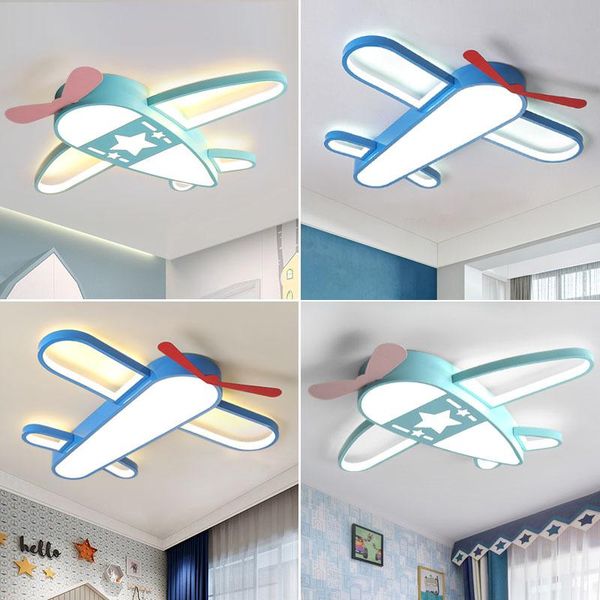 

children's room lampled bedroom ceiling lamp simple lighting boy girl cartoon creative aircraft lights