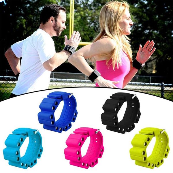

outdoor fitness equipment durable wrist weights silicone adjustable weight bracelet wearable for exercise walking jogging yoga gym
