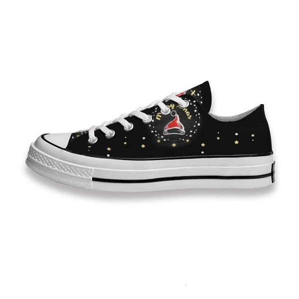 

custom printed shoes cute merry christmas hat sneakers low mens womens skateboard sport footwear diy trainers canvas casual shoe