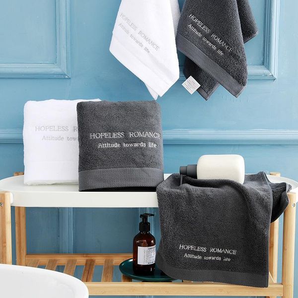 

towel pure cotton grade el bath plain embroidery long staple beach group purchase gift customization