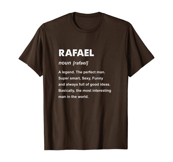 

mens rafael name gift t-shirt, White;black