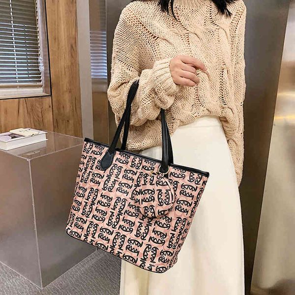 

designer handbags simple tote 2021 new fashion large capacity korean single shoulder texture underarm bag female, Red;black