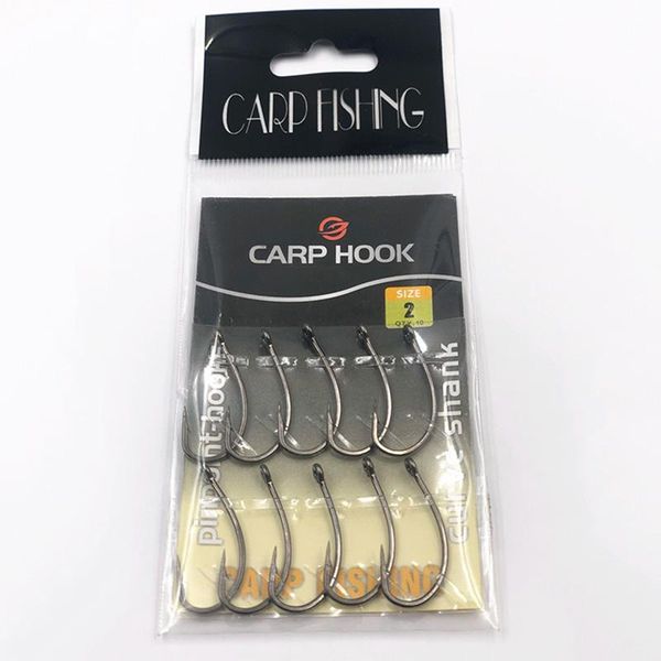 

pcs black fishing circle hooks 4 sizes 8# 6# 4# 2# coating carp hook sharp special opp bag packaging
