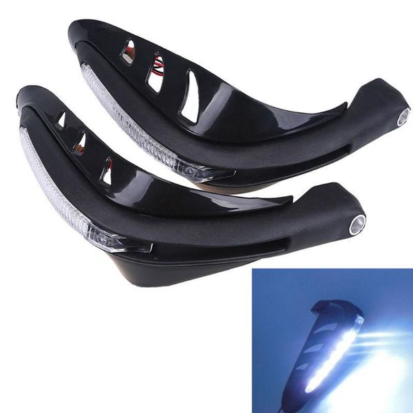 

parts 1pair motorcycle handlebar hand protector with led light handguards guard universal guards motor accessories