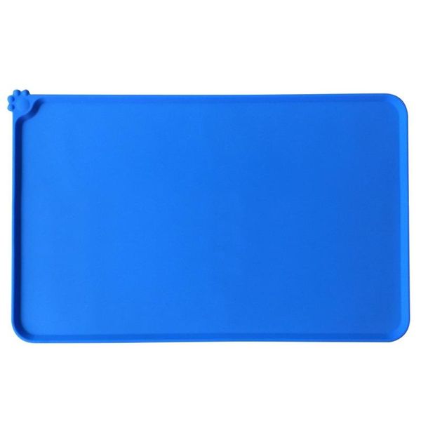 

kennels & pens wipe clean pet supplies dog puppy cat feeding mat pad silicone bed dish bowl water feed placemat 4 colors