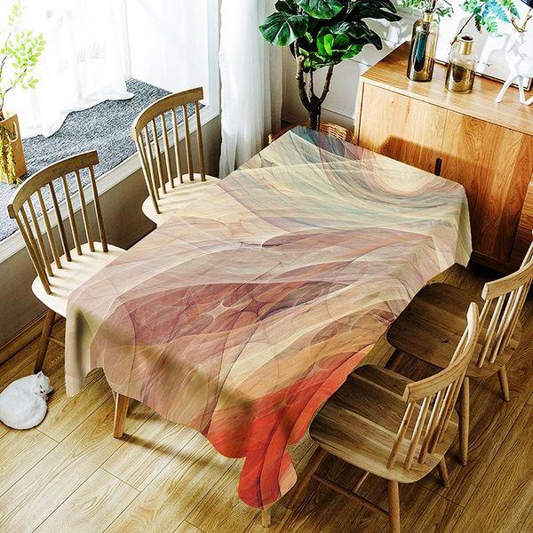 

table cloth 2021 creative light luxury printed polyester waterproof tablecloth home party decoration