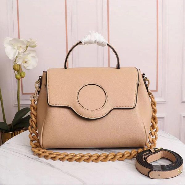 

shoulder crossbody bag women tote bags chain genuine leather handbag multiple colors purse hardware flap buckle removable shoulder strap