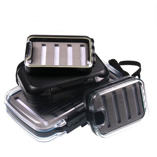 

fishing accessories 2pcs pocket waterproof case box for nymph dry wet trout