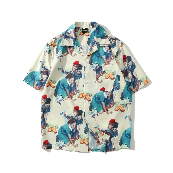 

2021 summer new korean thin cardigan 5-sleeve youth popular lapel men's shirt, White;black