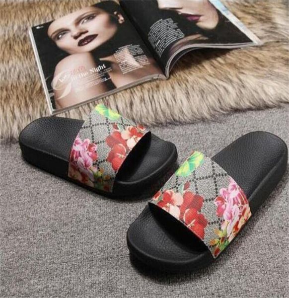 

128w latest men design women flip flops slippers fashion leather slides sandals ladies casual shoes, Black