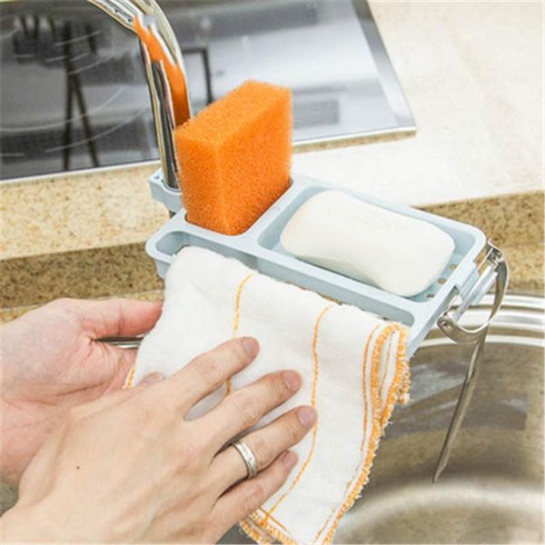 

bathroom storage & organization multi-function kitchen faucet drain soap box rag rack hook snap type pp home accessories dining