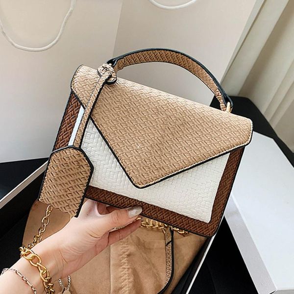 

evening bags knitting pattern crossbody bag for women 2021 fashion single shoulder flap designer purses satchels bolsa