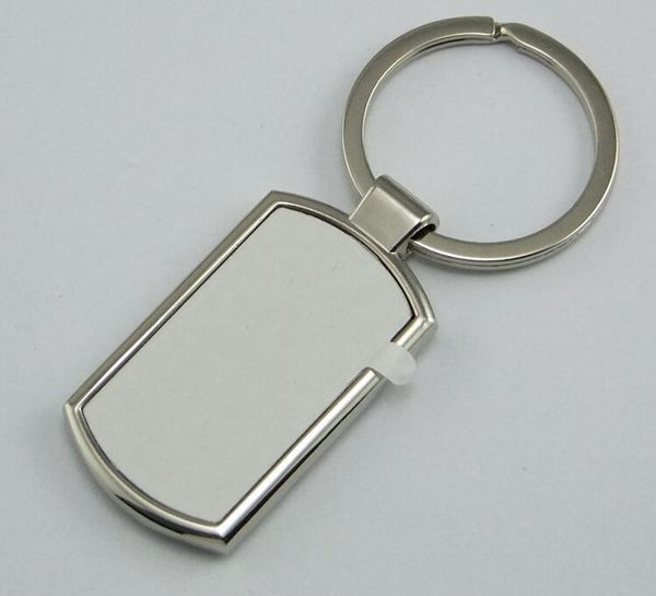 

10pcs bag parts sublimation diy blank metal keychain with white box, Black