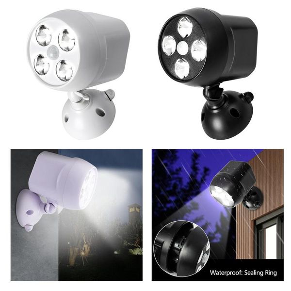 

cordless wall light outdoor security led spotlight 8w motion activated floodlights
